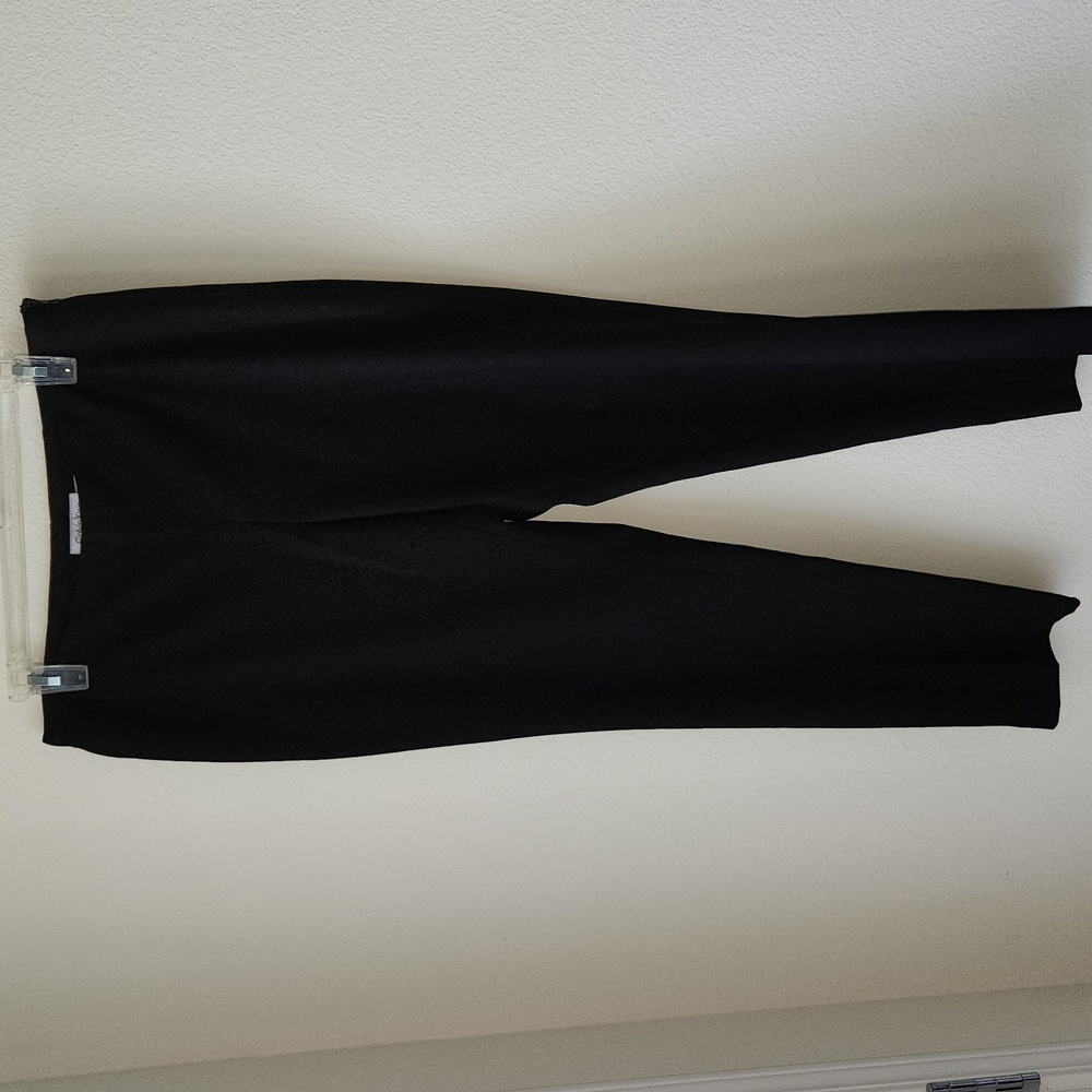 Calvin Klein Vintage black pants Sz 6 side zip classic minimalist capsule